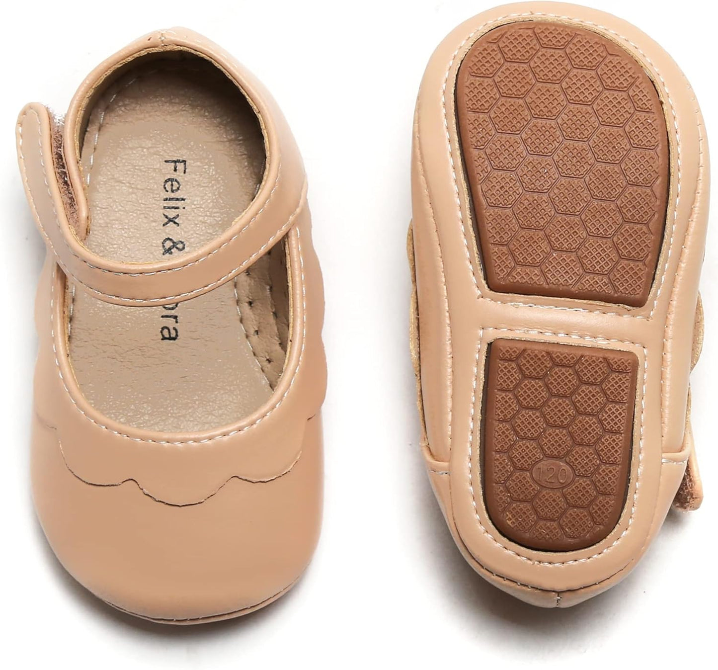 Soft Sole Baby Moccasins - Infant Walking Shoes with Rubber Sole