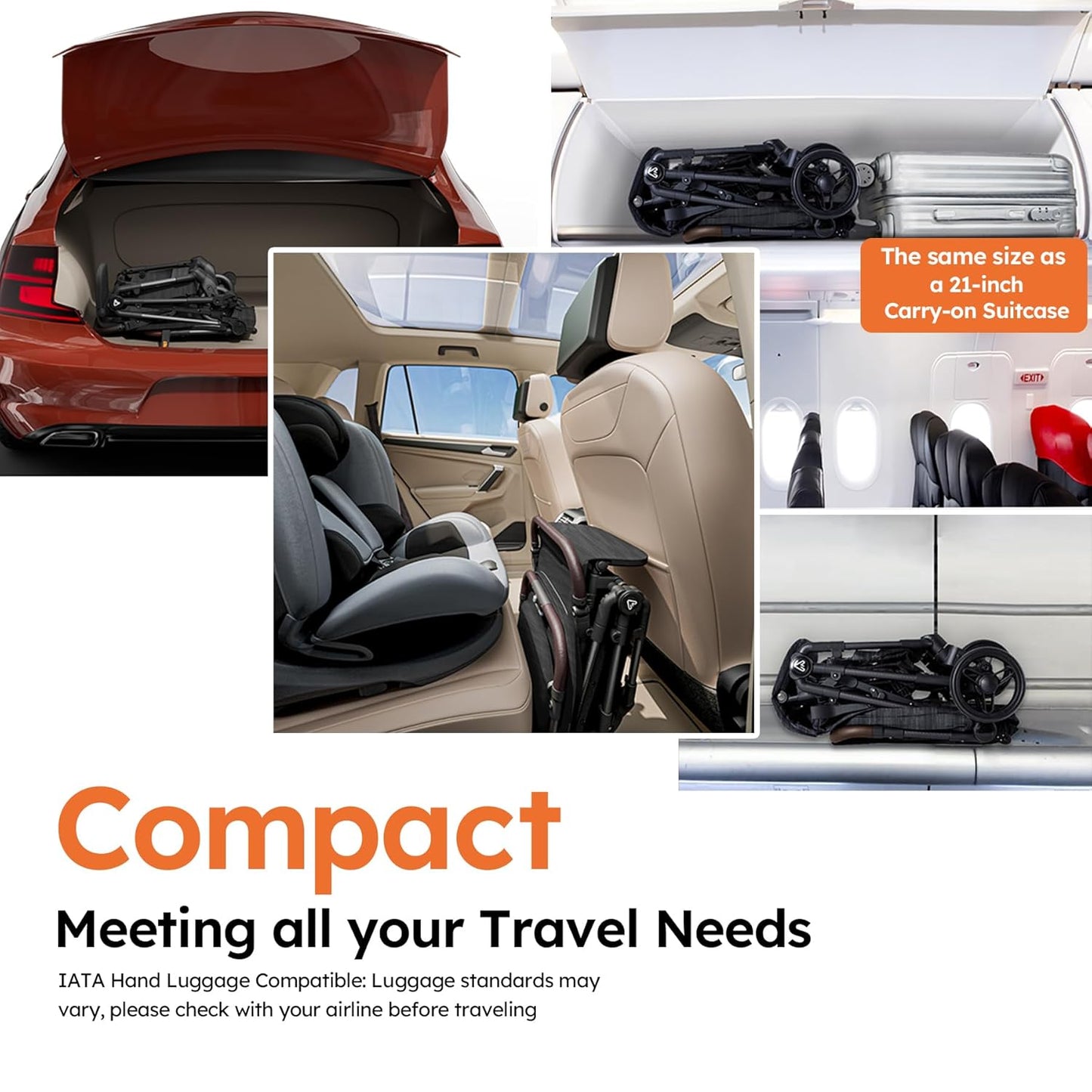 Lightweight Baby Stroller – Award-Winning, Compact & Travel-Friendly