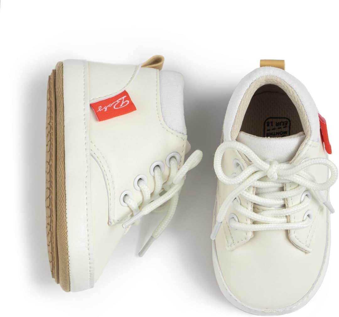 Unisex Baby High-Top Sneakers – Soft Sole, Anti-Skid Infant & Toddler First Walking Shoes