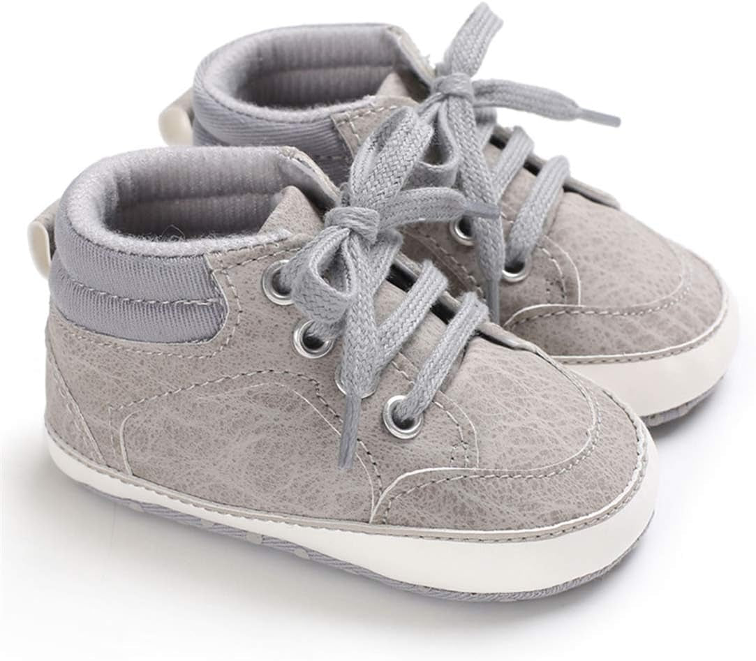 Unisex Baby High-Top Sneakers – Soft Sole, Anti-Skid Infant & Toddler First Walking Shoes