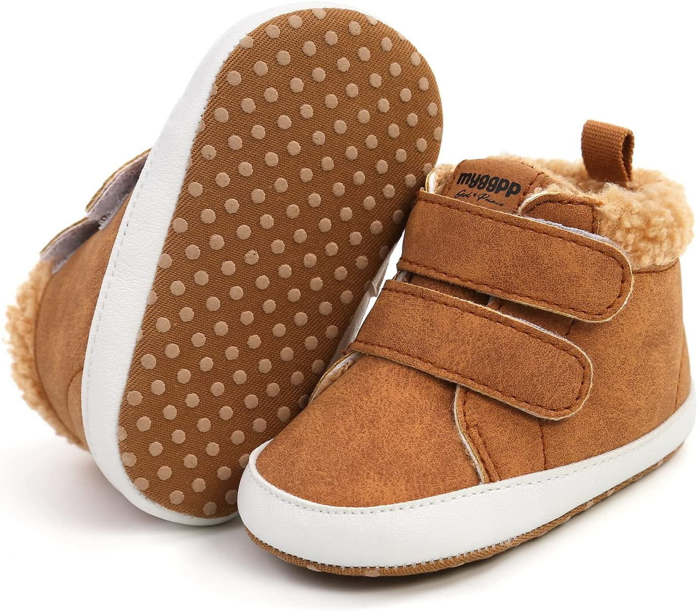Unisex Baby High-Top Sneakers – Soft Sole, Anti-Skid Infant & Toddler First Walking Shoes
