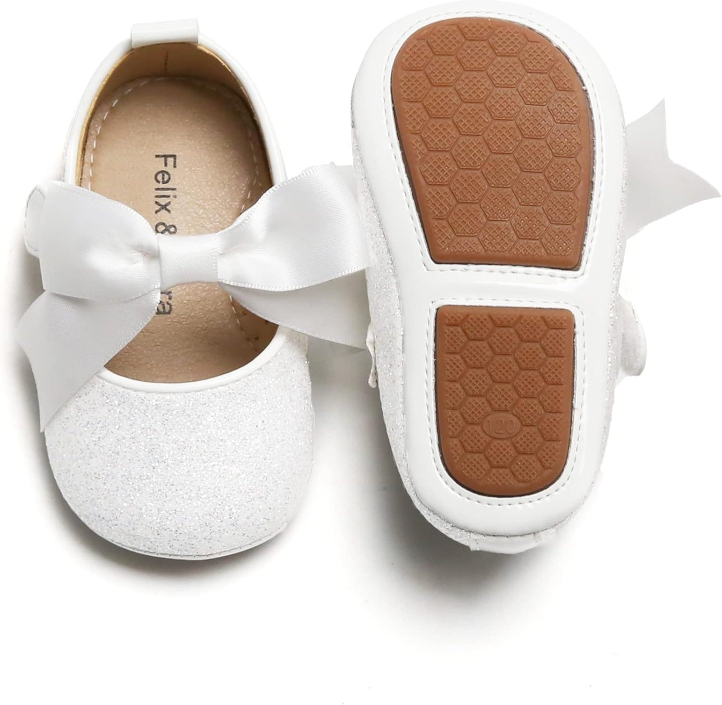 Soft Sole Baby Moccasins - Infant Walking Shoes with Rubber Sole