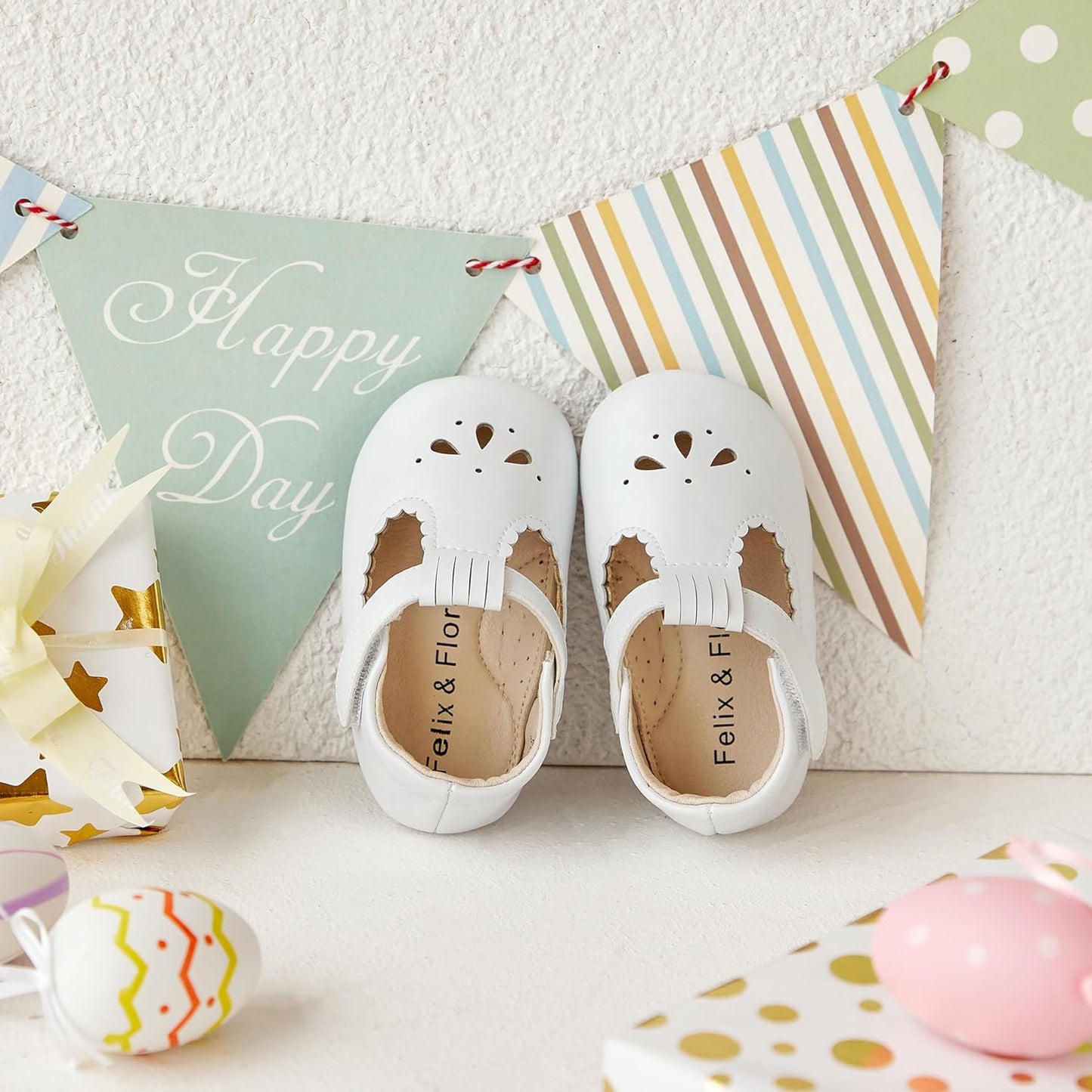 Soft Sole Baby Moccasins - Infant Walking Shoes with Rubber Sole
