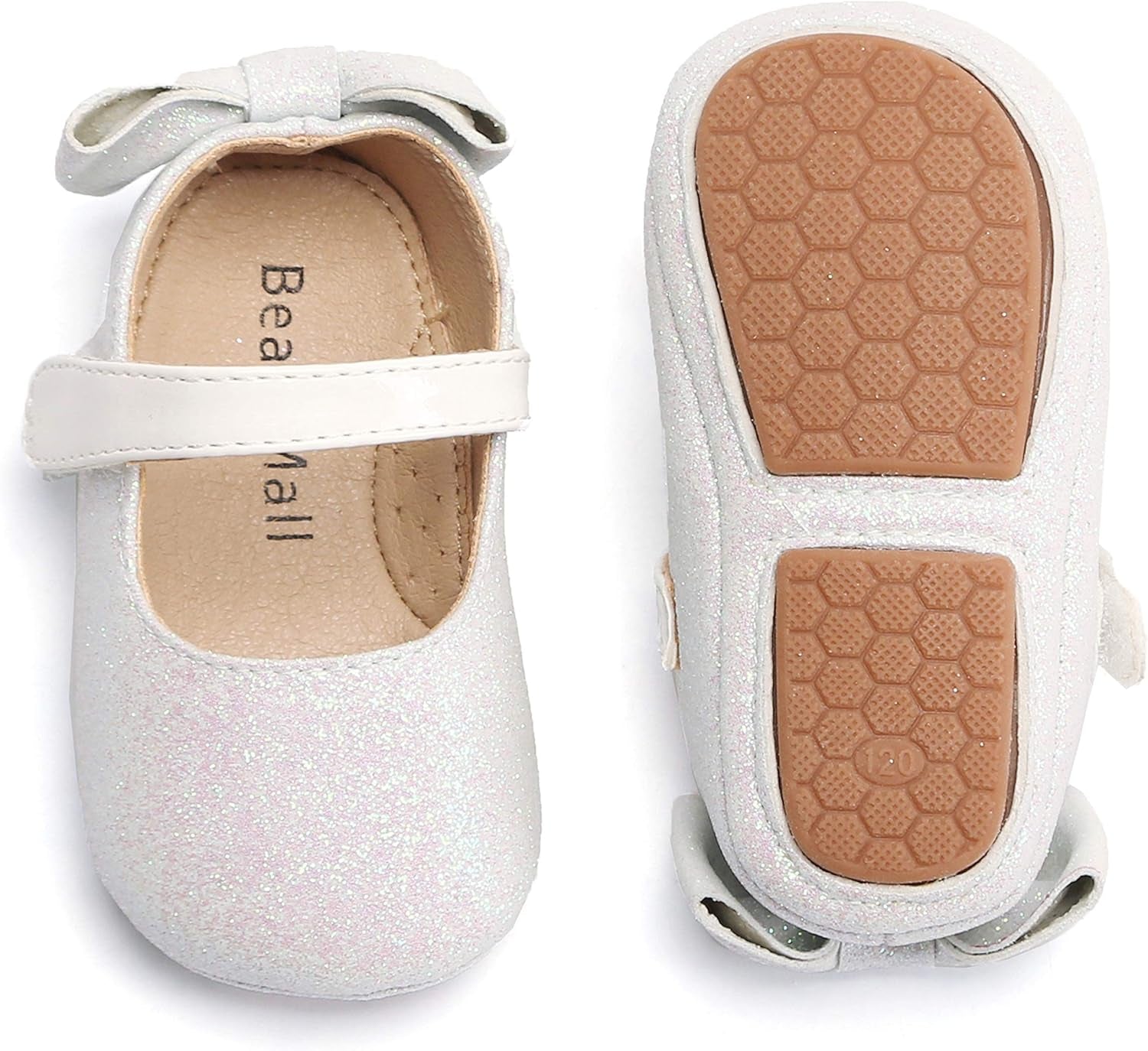 Soft Sole Baby Moccasins - Infant Walking Shoes with Rubber Sole