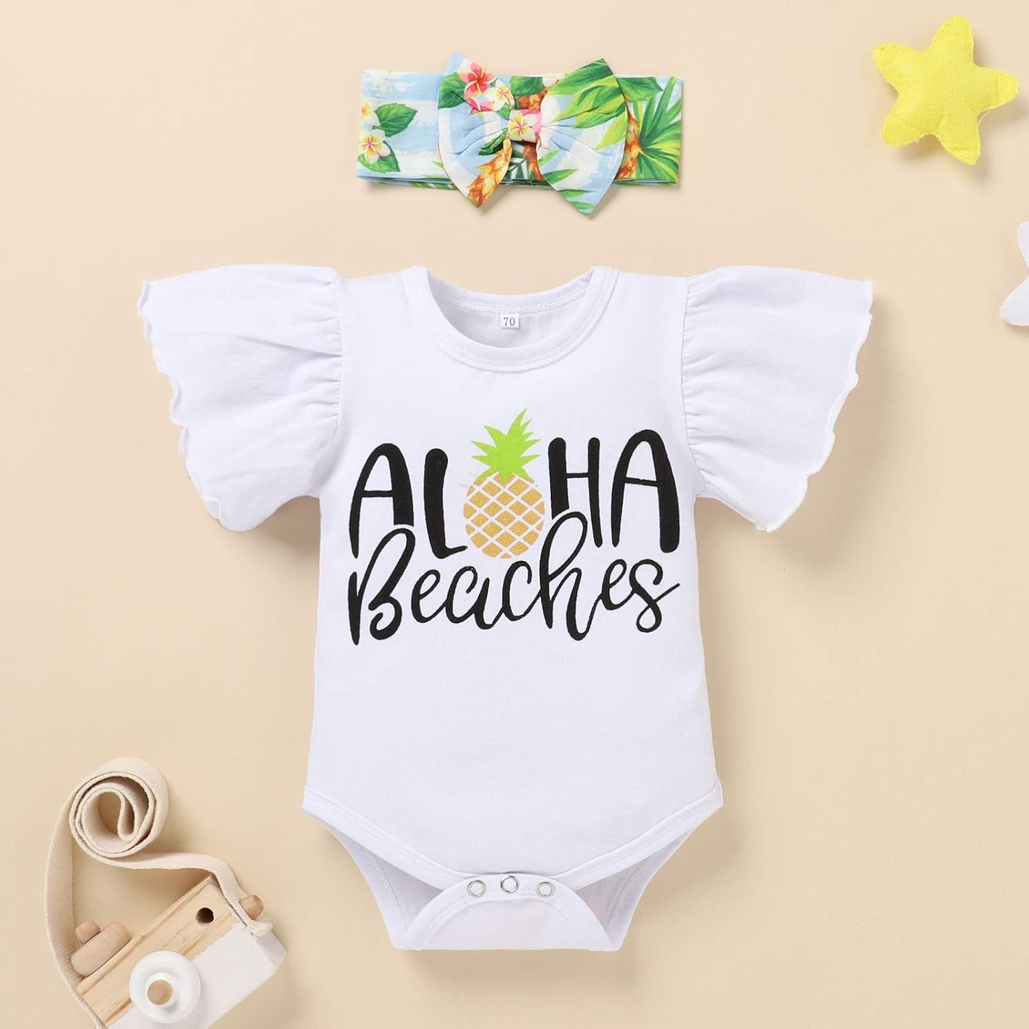 Adorable Newborn Baby Girl Coming Home Outfit – 3-Piece Set