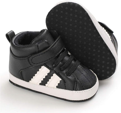 Unisex Baby High-Top Sneakers – Soft Sole, Anti-Skid Infant & Toddler First Walking Shoes