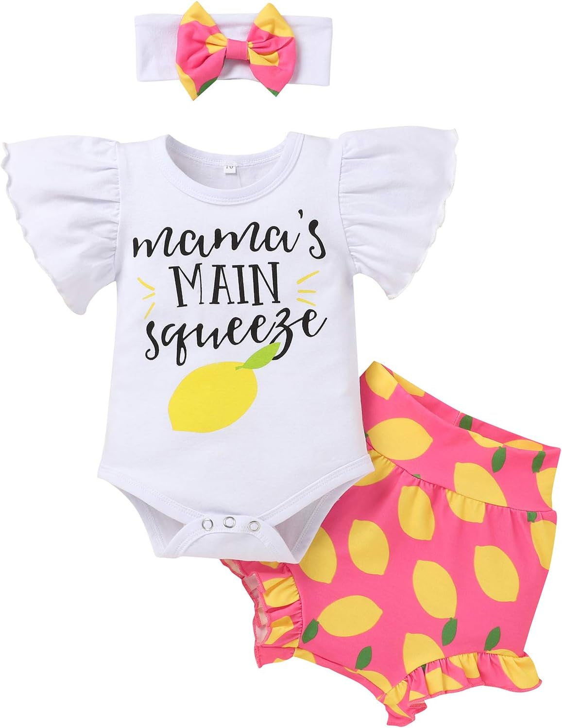 Adorable Newborn Baby Girl Coming Home Outfit – 3-Piece Set