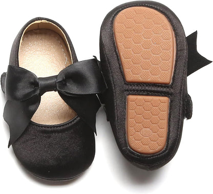 Soft Sole Baby Moccasins - Infant Walking Shoes with Rubber Sole