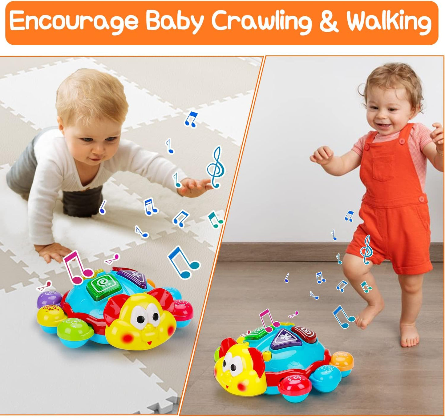 Bilingual Baby Crawling Toy – Spanish & English Educational Fun