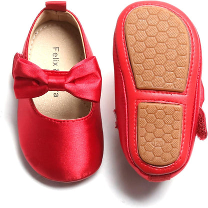 Soft Sole Baby Moccasins - Infant Walking Shoes with Rubber Sole