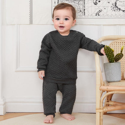 Newborn Baby Unisex Sweatsuit – Long Sleeve Pullover & Pant Set