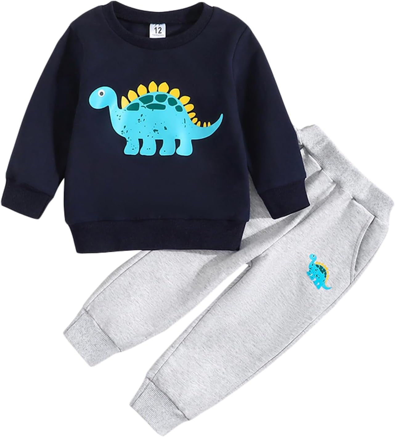 Newborn Infant Baby Boy Girls Clothes Printed Gender Neutral Long Sleeve Sweatshirts Fall Winter Pants Outfits Clothing