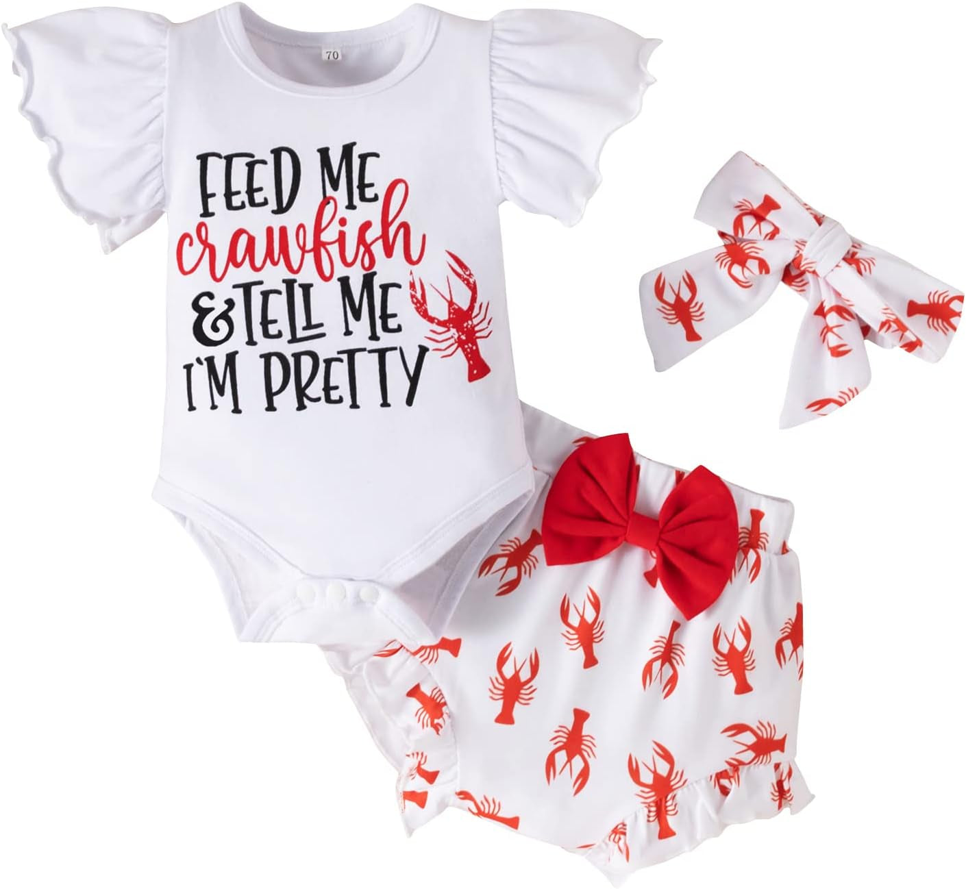 Adorable Newborn Baby Girl Coming Home Outfit – 3-Piece Set