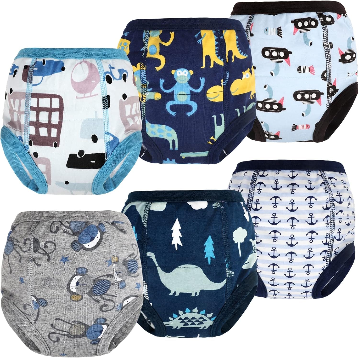 Potty Training Underwear for Boys and Girls 7 Packs Absorbent Toddler Training Pants