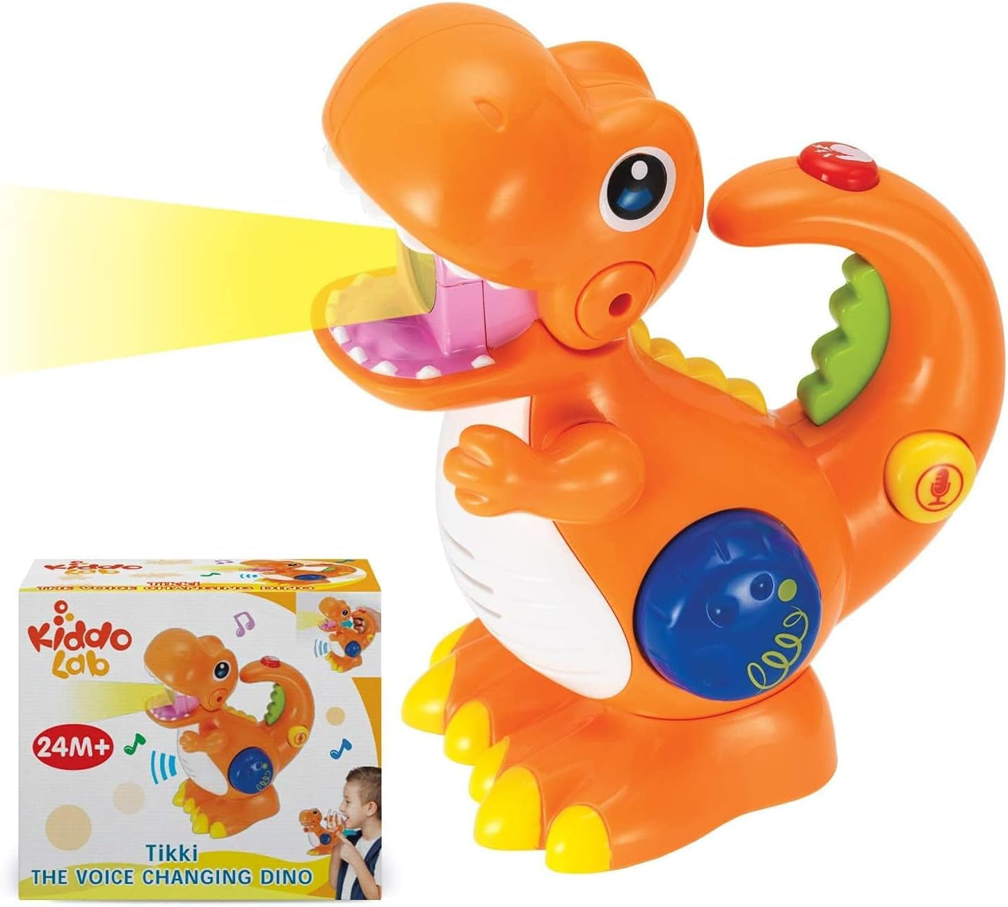 Tikki the Dino – Interactive Dinosaur Toy with Voice Changer & Microphone