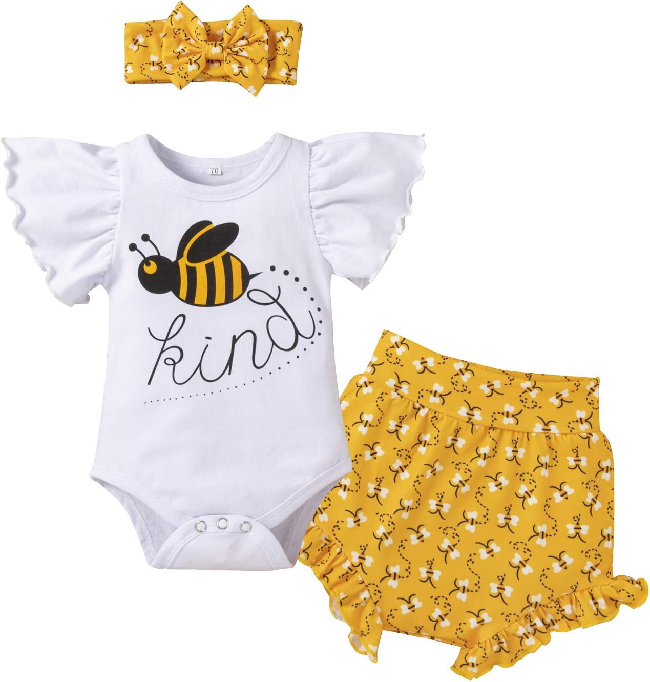 Adorable Newborn Baby Girl Coming Home Outfit – 3-Piece Set