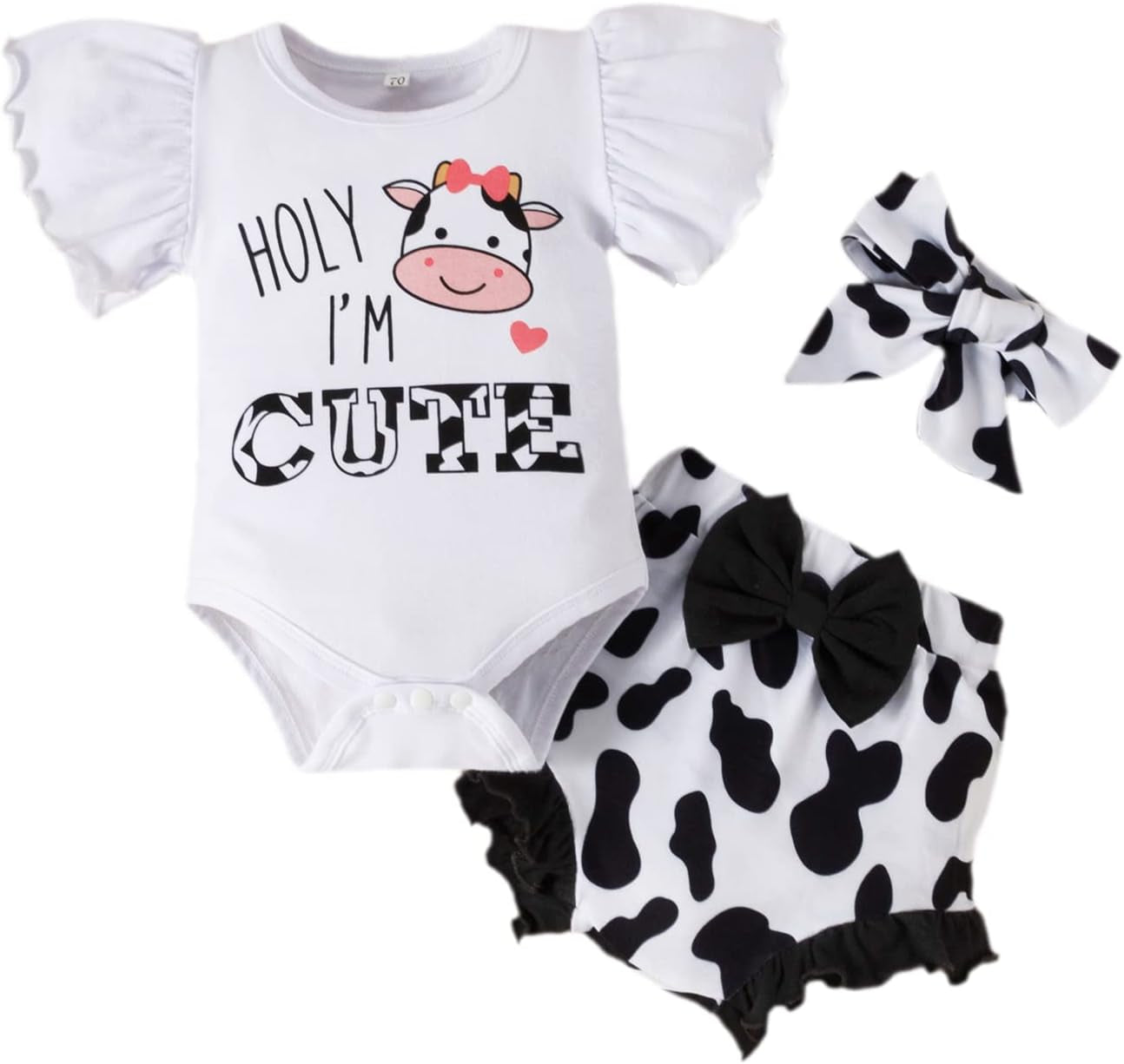 Adorable Newborn Baby Girl Coming Home Outfit – 3-Piece Set