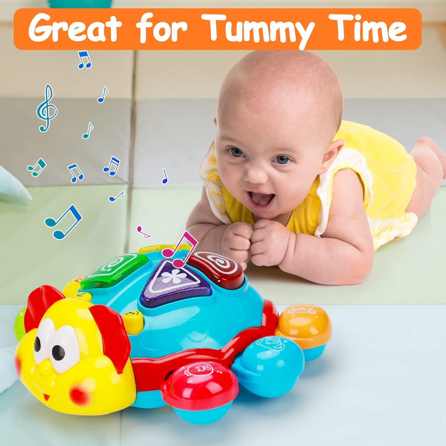 Bilingual Baby Crawling Toy – Spanish & English Educational Fun