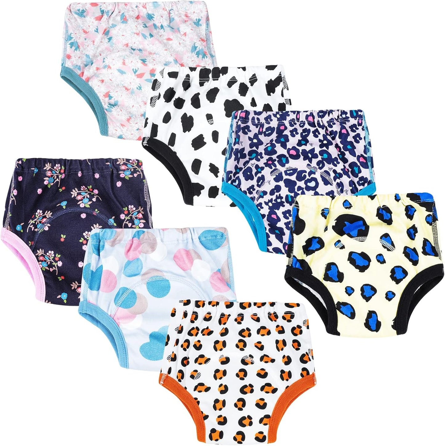 Potty Training Underwear for Boys and Girls 7 Packs Absorbent Toddler Training Pants