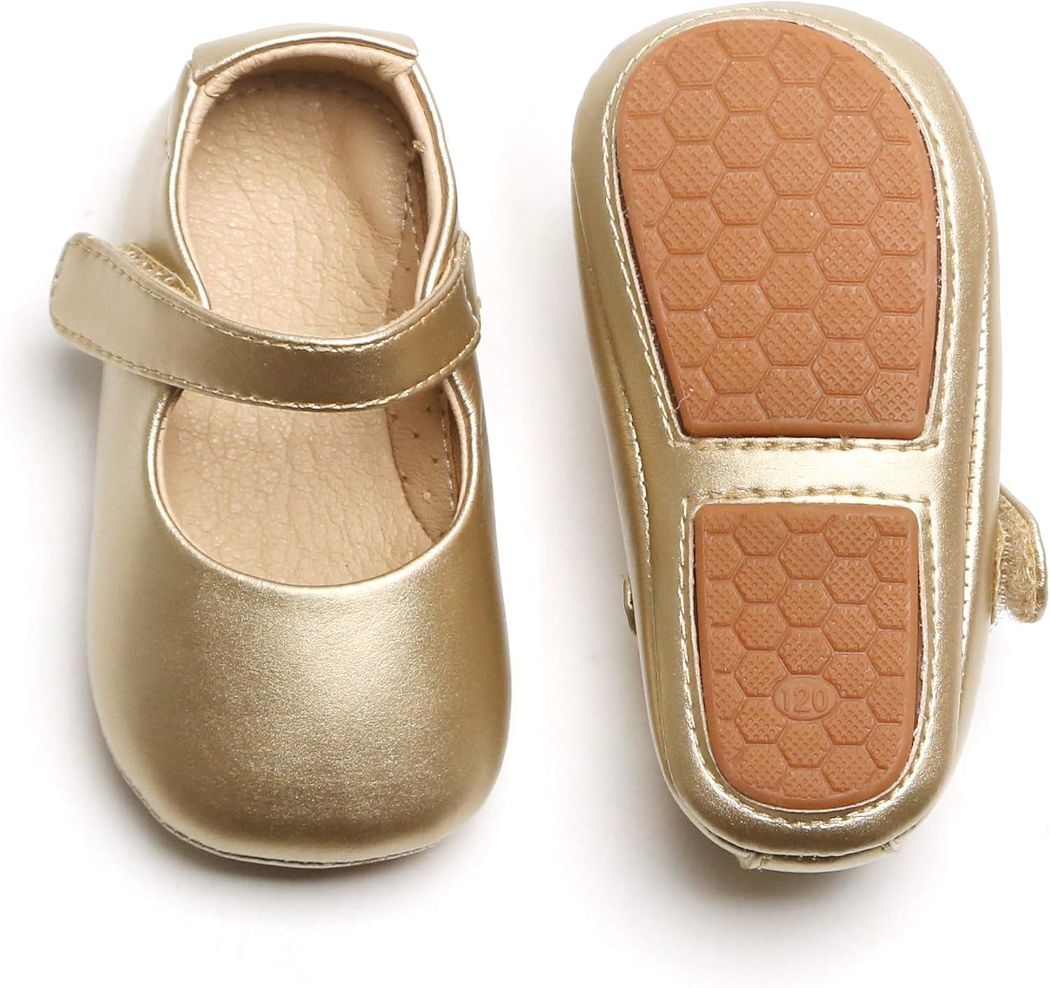 Soft Sole Baby Moccasins - Infant Walking Shoes with Rubber Sole