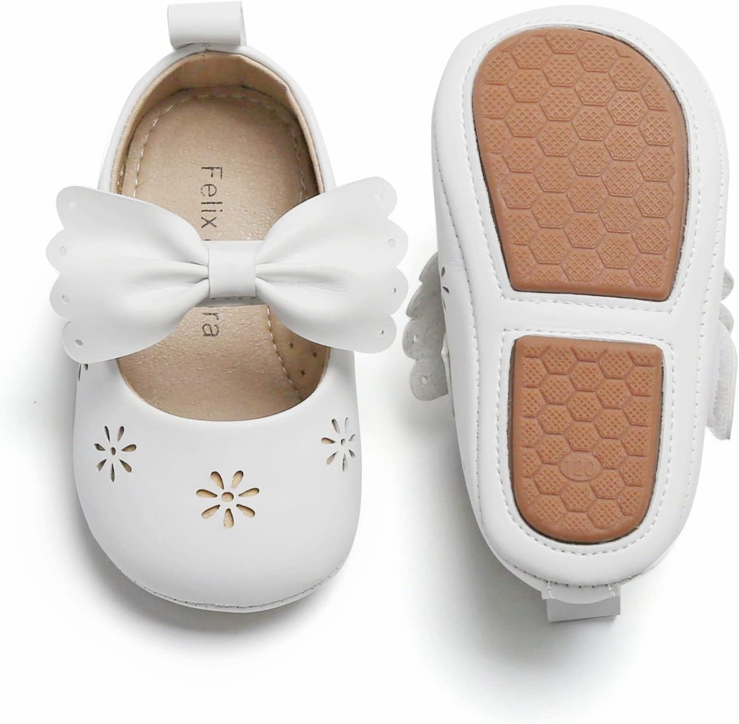 Soft Sole Baby Moccasins - Infant Walking Shoes with Rubber Sole