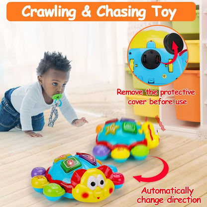 Bilingual Baby Crawling Toy – Spanish & English Educational Fun