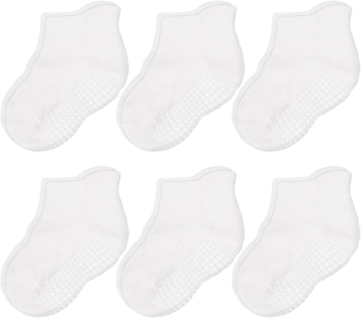 Ankle Style Socks with Grippers - 6 & 9 Pairs