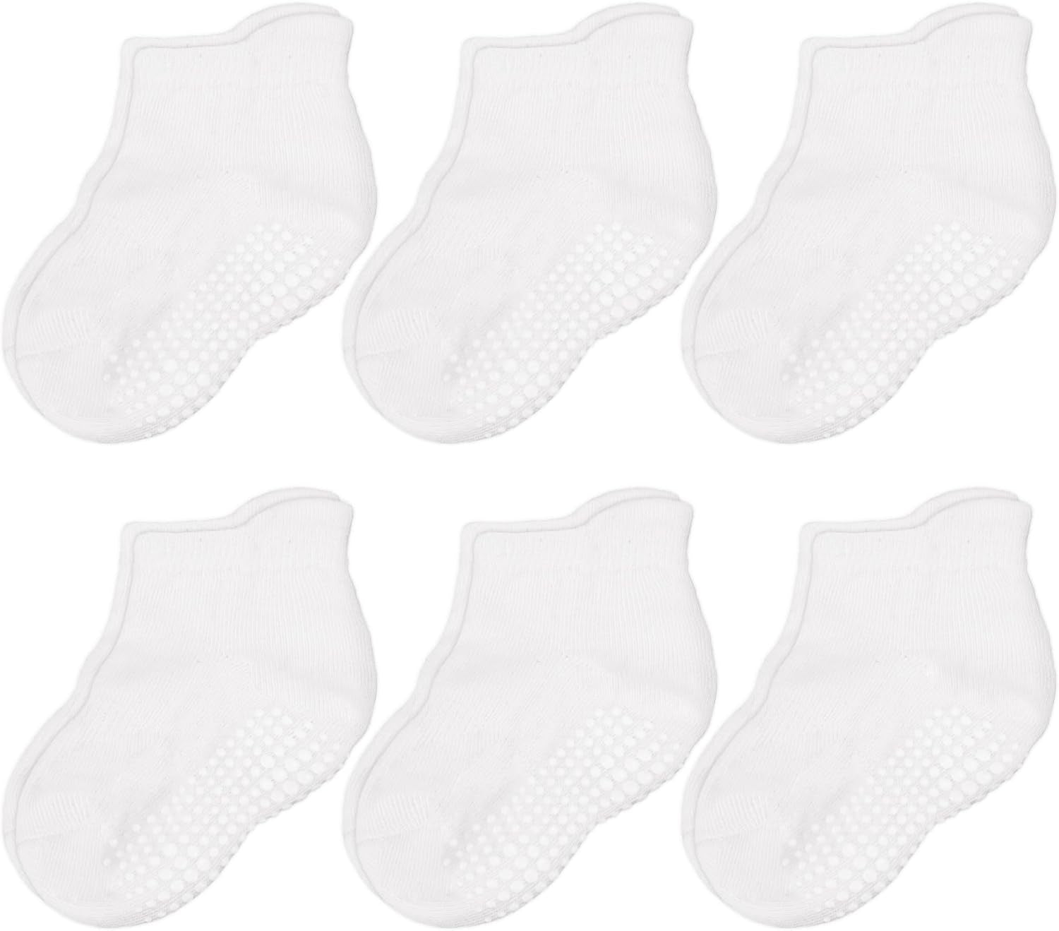 Ankle Style Socks with Grippers - 6 & 9 Pairs