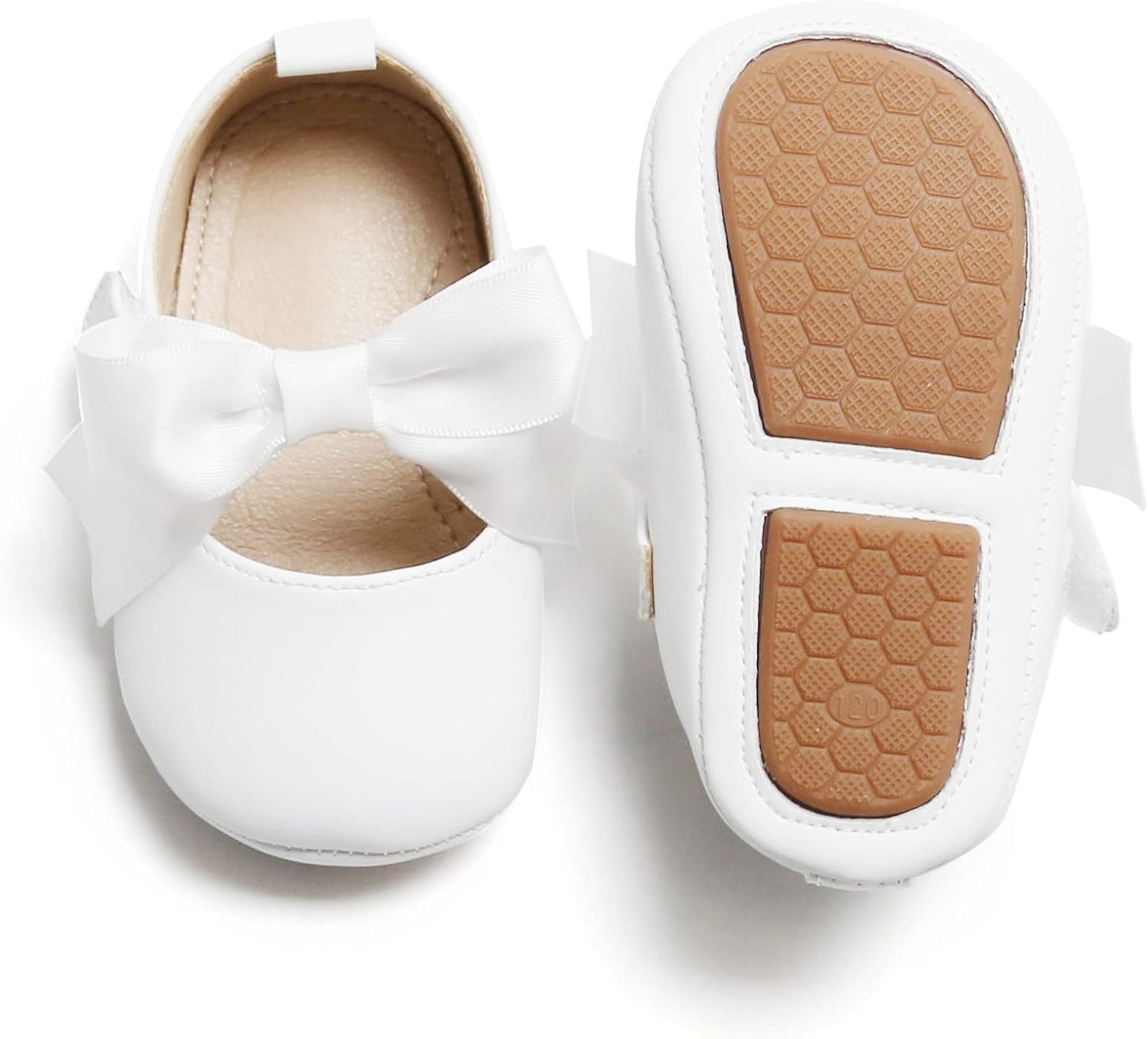 Soft Sole Baby Moccasins - Infant Walking Shoes with Rubber Sole