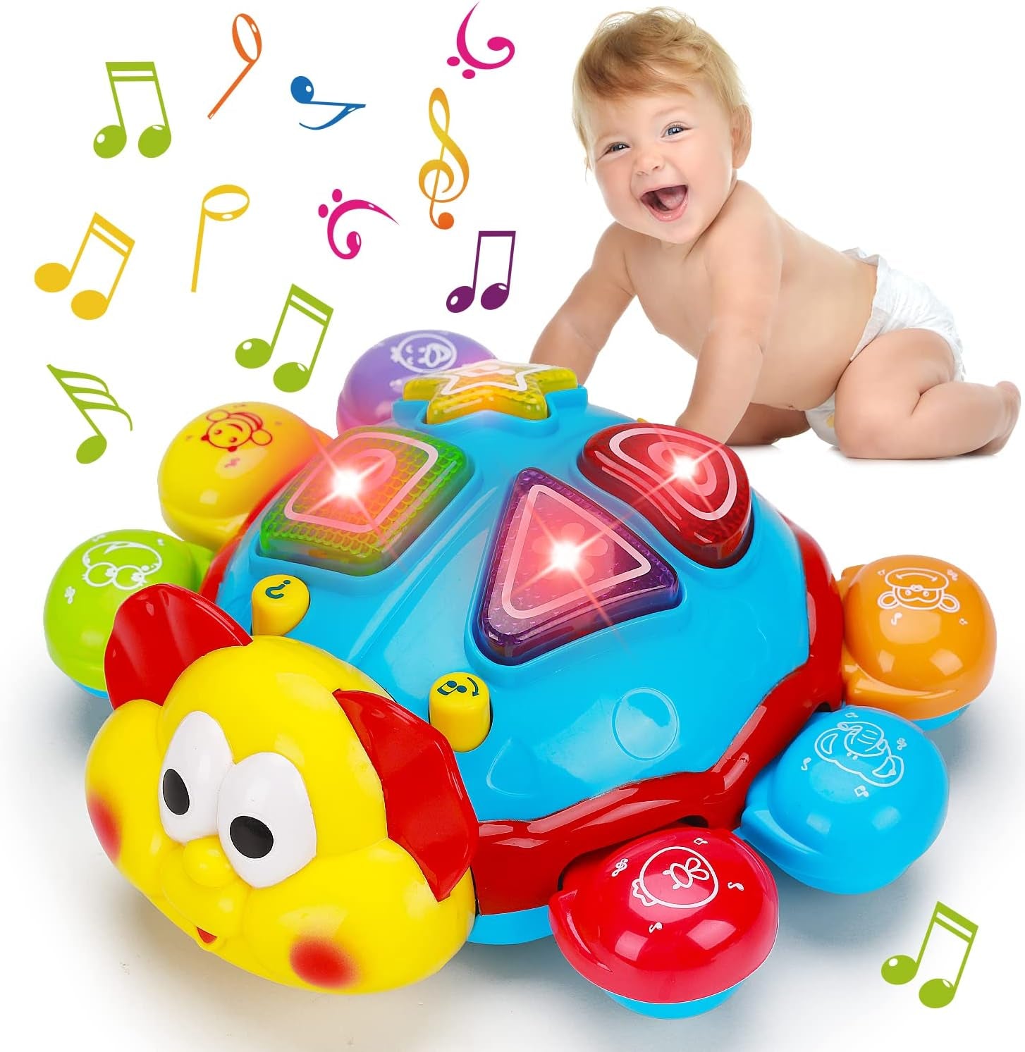 Bilingual Baby Crawling Toy – Spanish & English Educational Fun