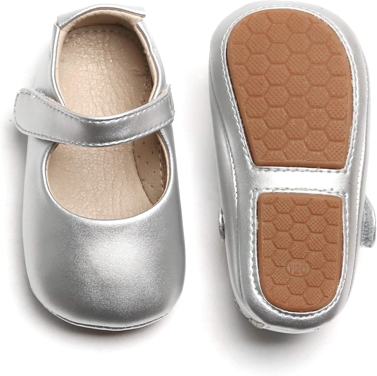 Soft Sole Baby Moccasins - Infant Walking Shoes with Rubber Sole