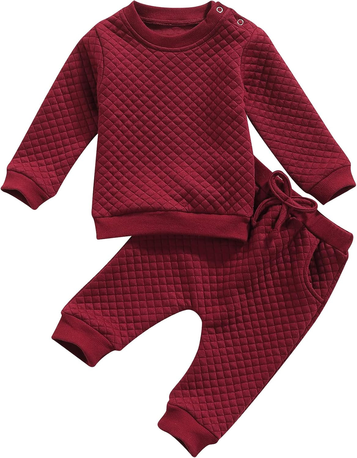 Newborn Baby Unisex Sweatsuit – Long Sleeve Pullover & Pant Set