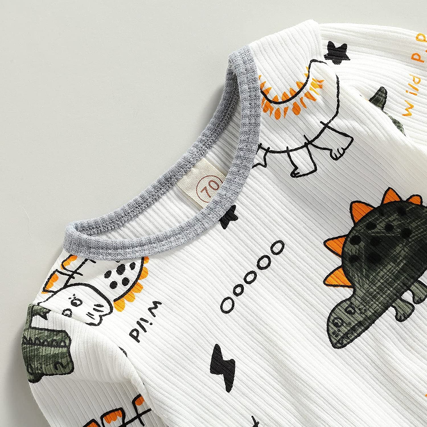 Newborn Infant Baby Boy Girls Clothes Printed Gender Neutral Long Sleeve Sweatshirts Fall Winter Pants Outfits Clothing