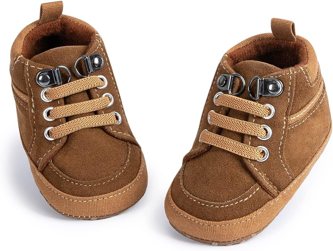 Unisex Baby High-Top Sneakers – Soft Sole, Anti-Skid Infant & Toddler First Walking Shoes