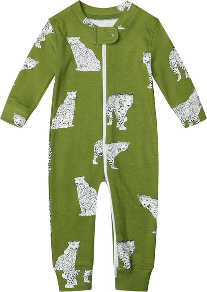 Organic Cotton Baby Boy/Girl Zip-Up Sleep & Play – Footless, Long/Short Sleeve