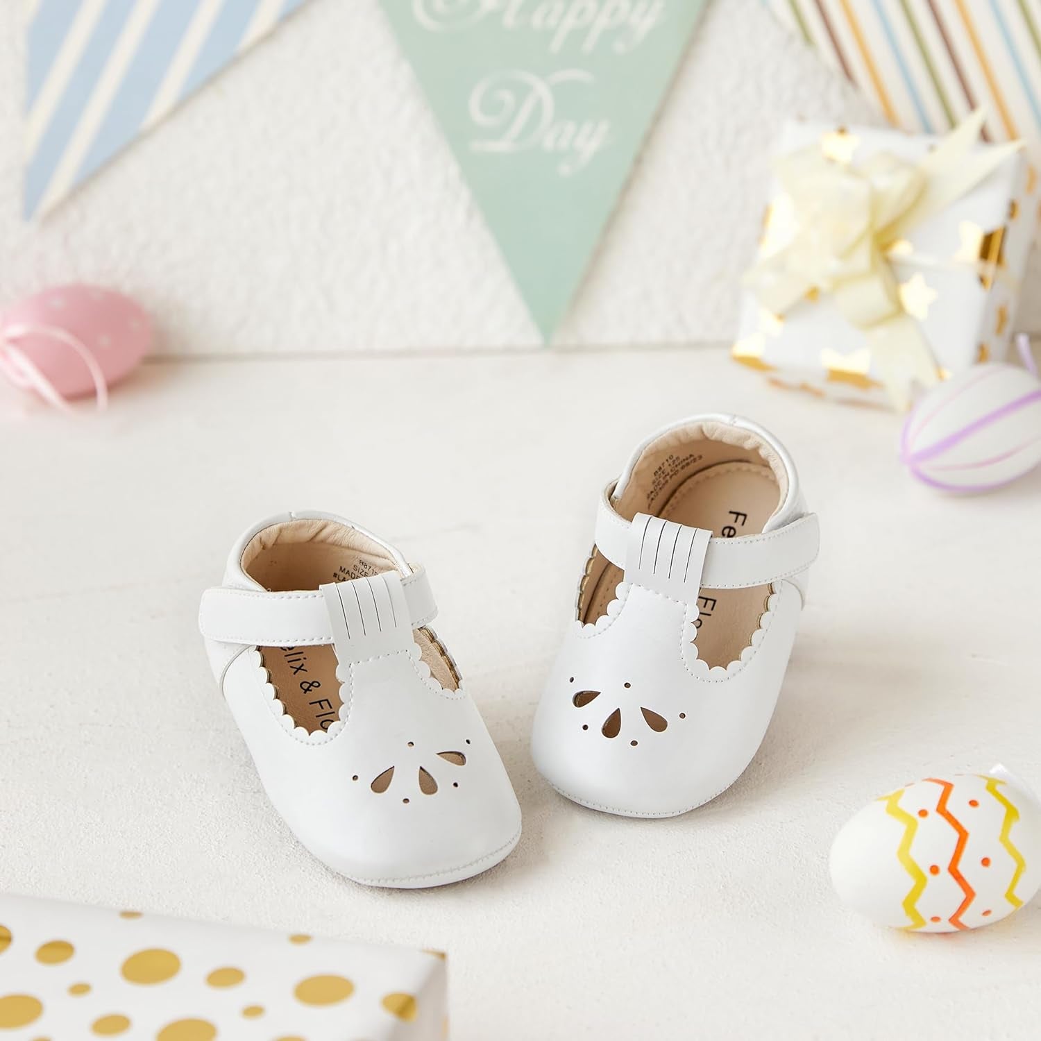 Soft Sole Baby Moccasins - Infant Walking Shoes with Rubber Sole