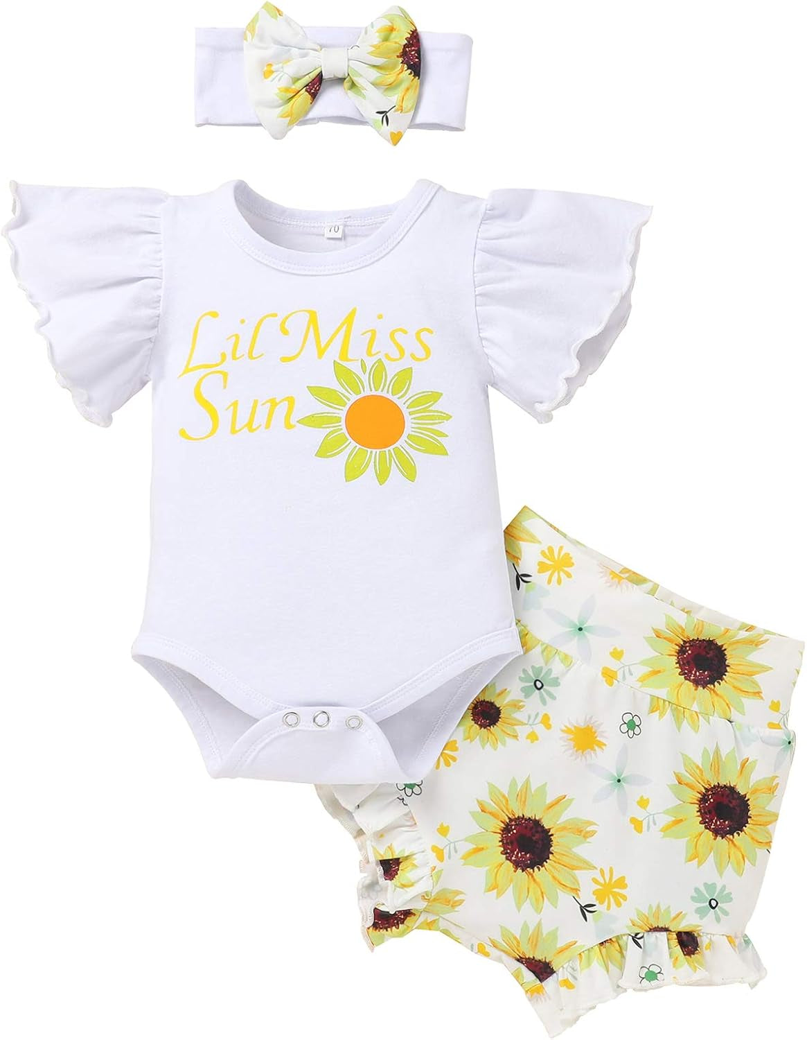 Adorable Newborn Baby Girl Coming Home Outfit – 3-Piece Set